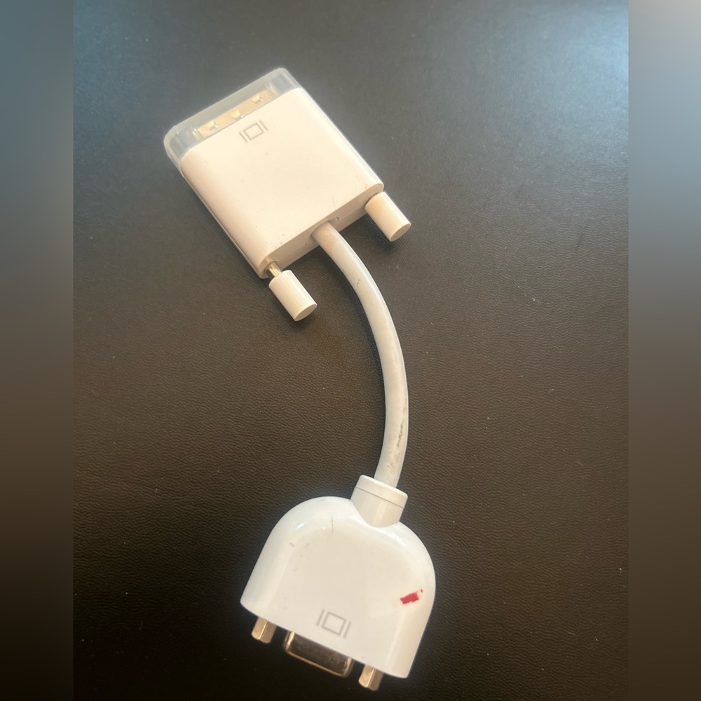 White Dual Connector Adapter